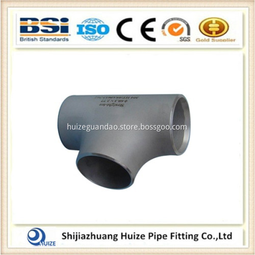 ANSI B16.9 Butt Welded Stainless Steel 304 316 Equal Tee